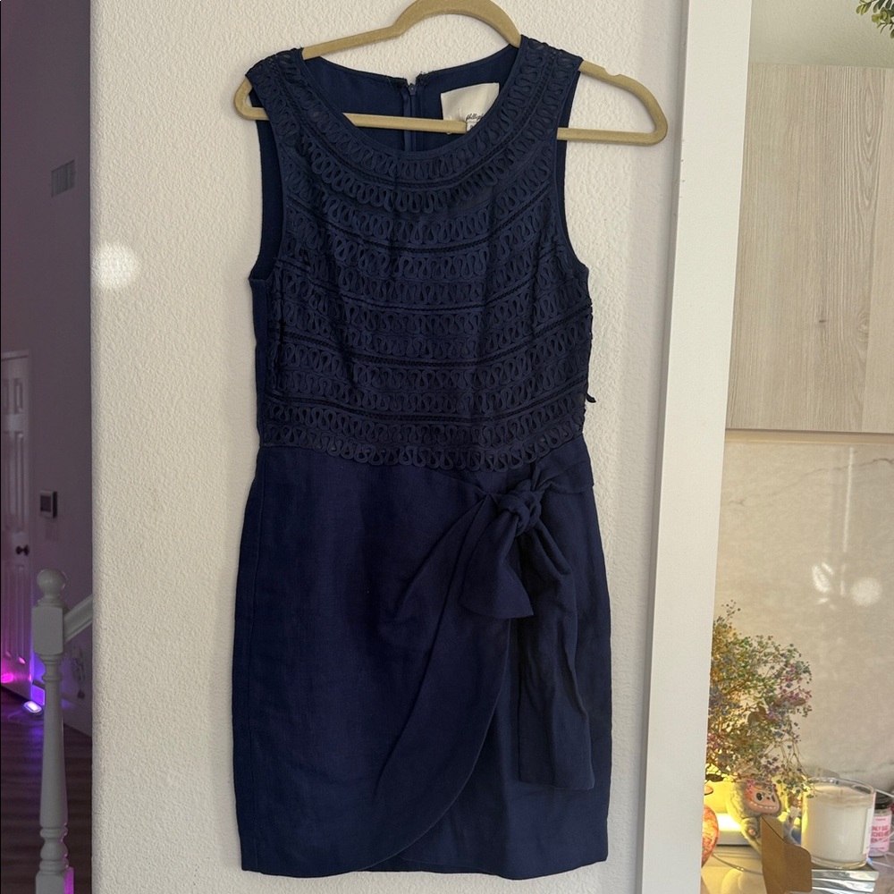 Philip Lim Navy Blue Sleeveless Dress 0